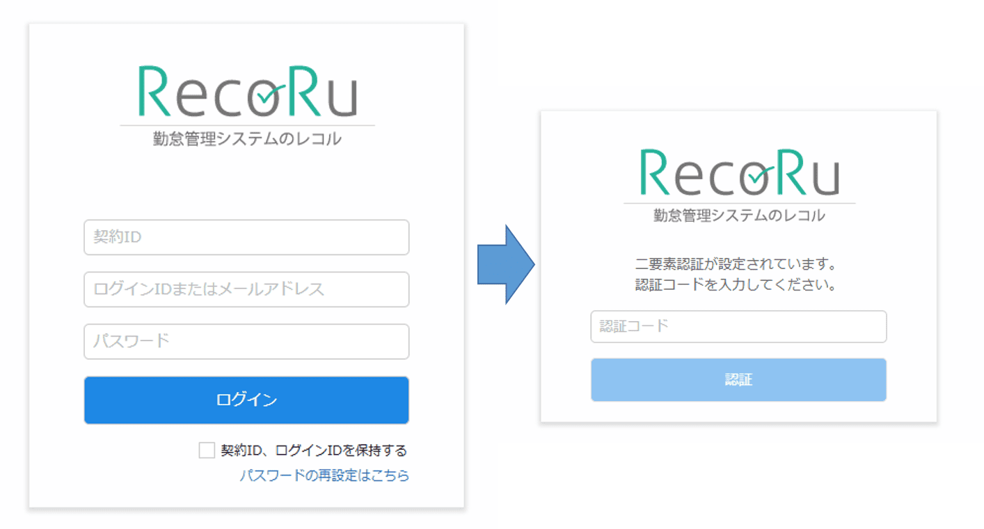 ログイン画面