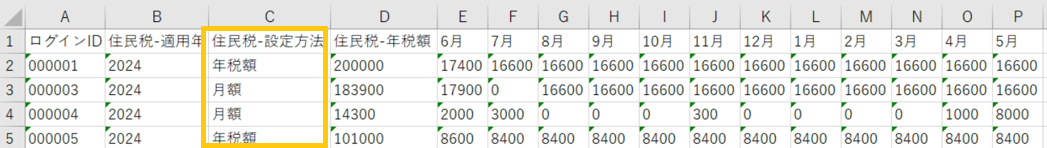 利用者ファイル出力