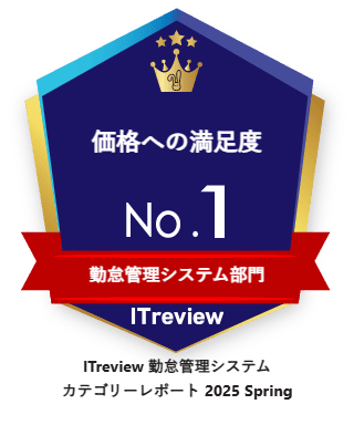 価格への満足度 No.1